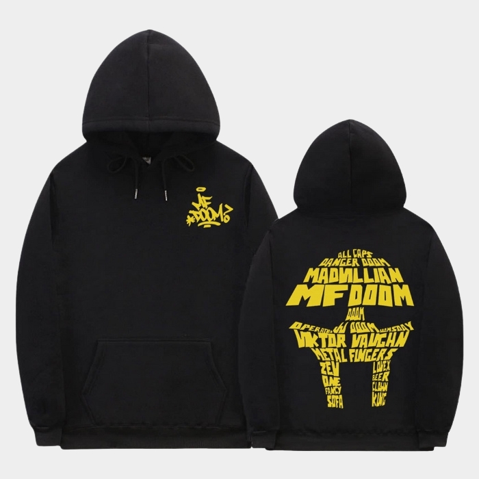 MF DOOM Hoodie Aliases Mask Graffiti Purple