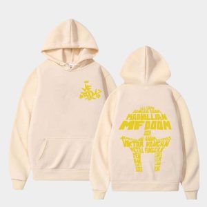 MF DOOM Hoodie Aliases Mask Graffiti Red