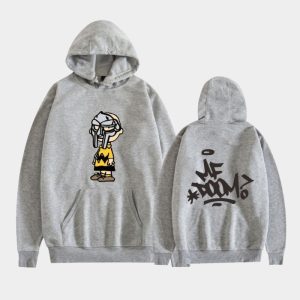 Red MF DOOM Hoodie Character Graffiti Double Sided