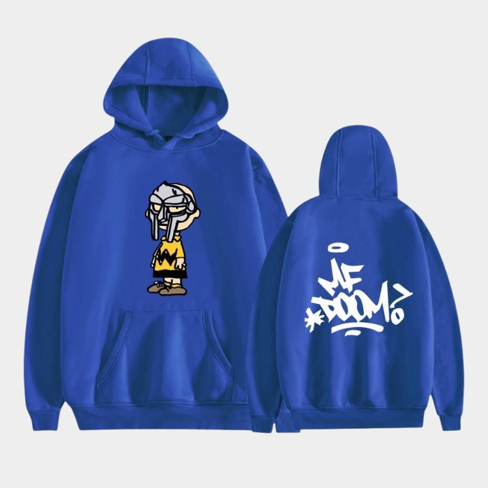 Yellow MF DOOM Hoodie Character Graffiti Double Sided