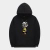 Official MF DOOM Charlie Brown Hoodie - Black Cartoon Mash Print | MF DOOM Merch