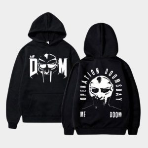 MF DOOM Operation Doomsday 25th anniversary hoodie black front view