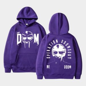 MF DOOM Black Hoodie – Operation Doomsday Double Print Hip Hop Streetwear