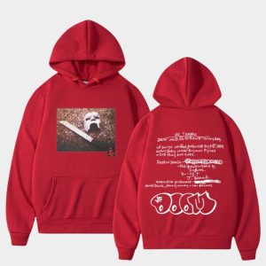 Madvillain Note & Mask Double Sided MF DOOM Hoodie Light Grey