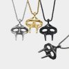 MF DOOM Villain Mask Necklace 3 Piece Set in Silver, Gold & Black Variants