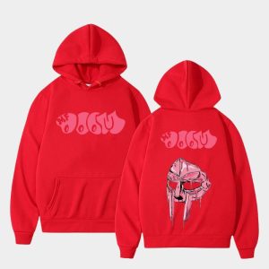 MF DOOM Hoodie Orange Dripping Mask Logo