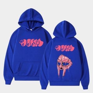 MF DOOM Hoodie Orange Dripping Mask Logo