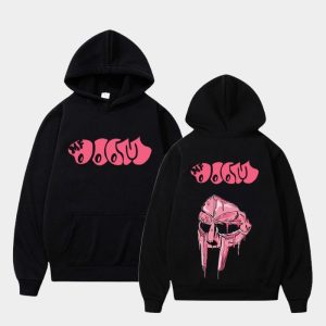 MF DOOM Hoodie Orange Dripping Mask Logo
