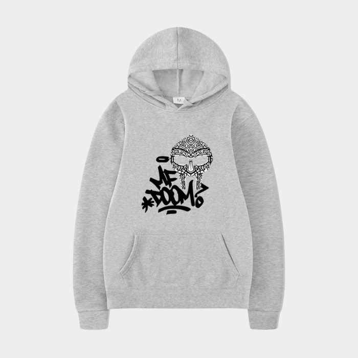 MF DOOM Hoodie Royal Blue Graffiti Logo & Mask