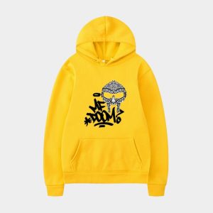 MF DOOM Hoodie Sky Blue Graffiti Logo & Mask