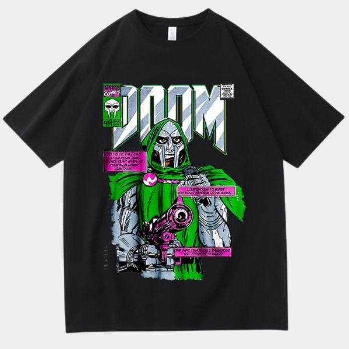 MF DOOM T Shirt Black Printed for Men & Women