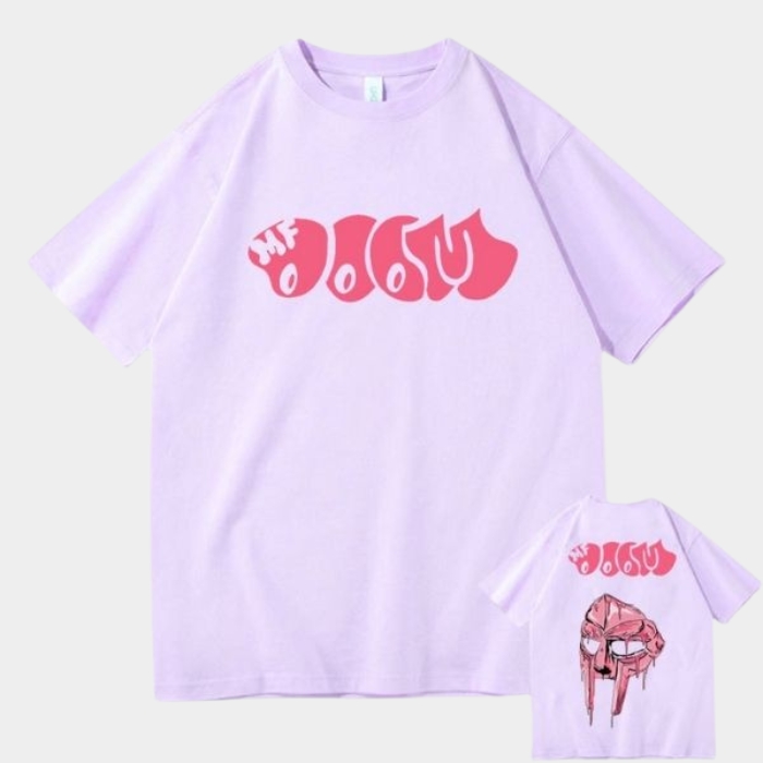 MF Doom T Shirt Madrigal Madvillain Men Double Sided Graphic