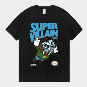 MF Doom T Shirt Super Villain 90s Hip Hop Rap Vintage Style Shirt