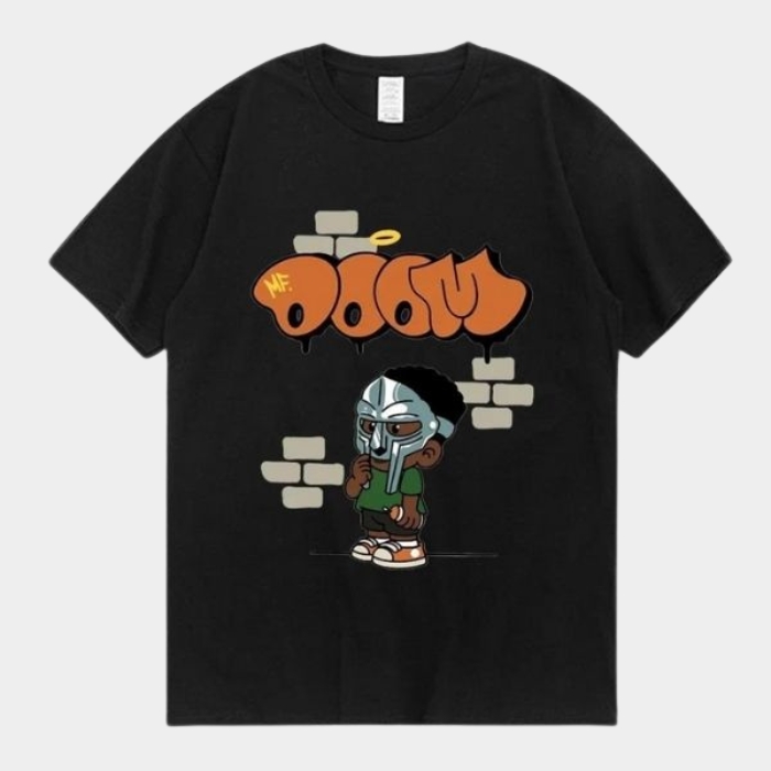 MF Doom Orange Logo T Shirt