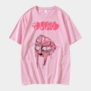 QUANLI MF DOOM T-Shirt vintage pink collaboration graphic