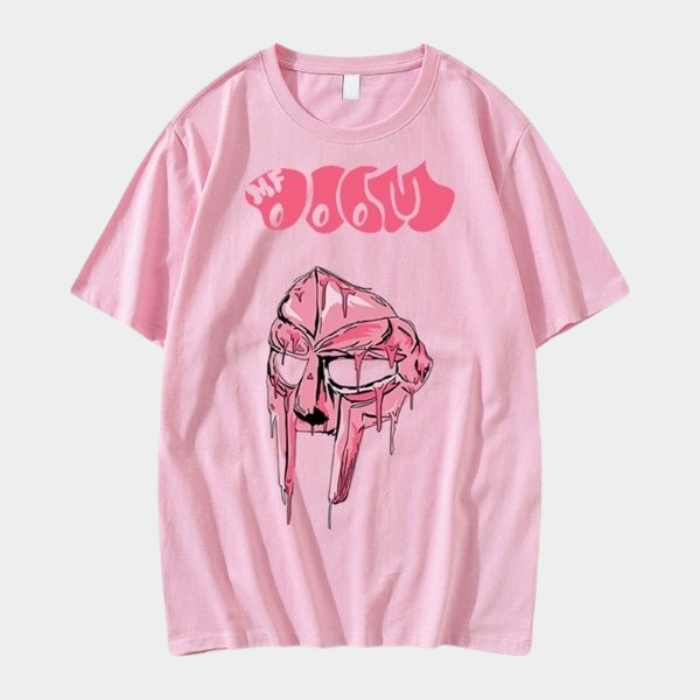 QUANLI MF DOOM T-Shirt vintage pink collaboration graphic