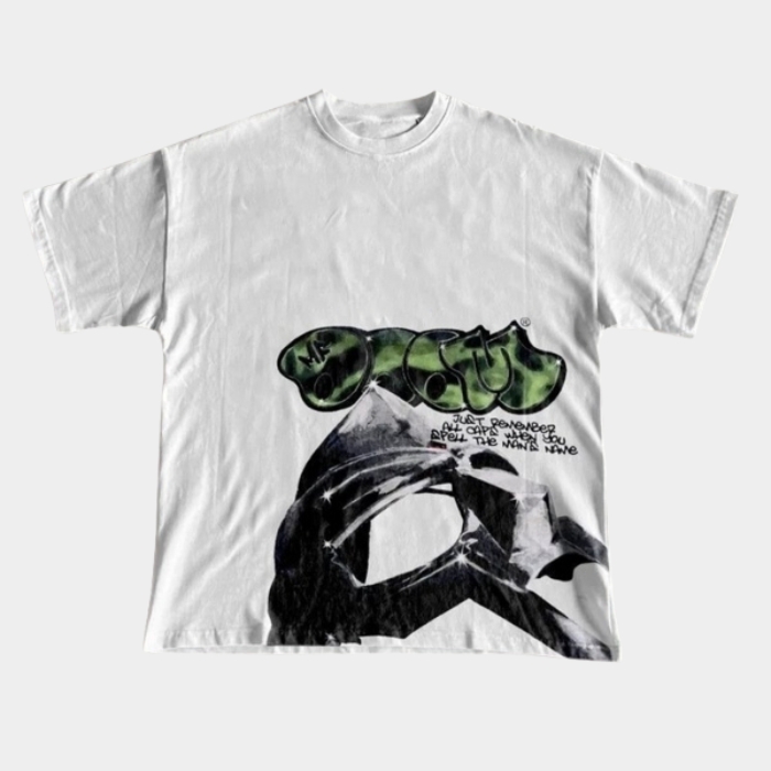 Mf Doom T Shirt White Sopula Vintage 'The Illest Villain' Graphic | MF ...