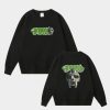 MF DOOM sweatshirt black with Trconk graphics double sided print featuring masked villain artwork on front and back