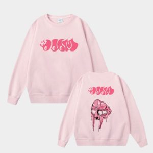 Trconk Pink Mf Doom Sweatshirt Double Side Print