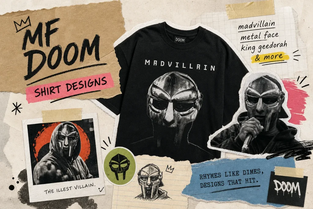 Best MF DOOM shirt designs: Madvillain, metal face & more