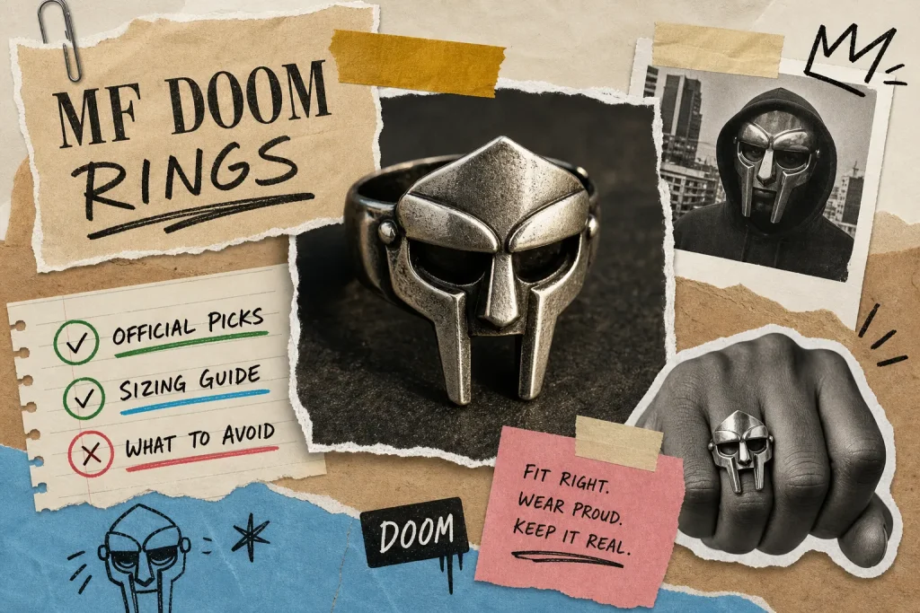MF DOOM rings: official picks, sizing, and what to avoid